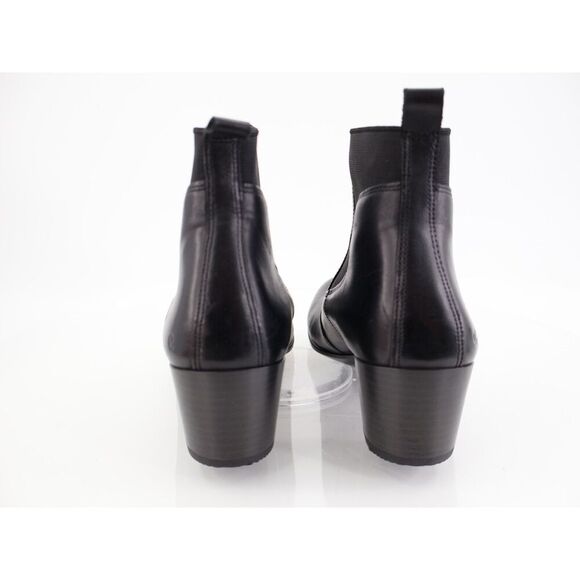 ECCO Shape 35 Ankle Chelsea Boot Size 40 9 / 9.5 Black Leather Block Heel Light - Picture 4 of 12